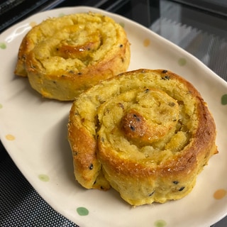 豆腐入り❣️スイートポテトのおやつパン